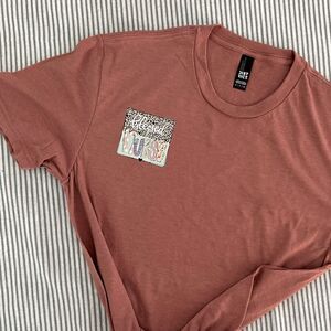 Blessed Nurse Cheetah Logo Pink Short Sleeve Cool Nurse Tee Size Small